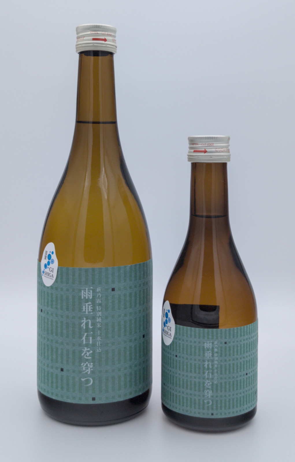 Junmai Tomizu-jikomi Amadare „Ishi wo Ugatsu" – Flasche
